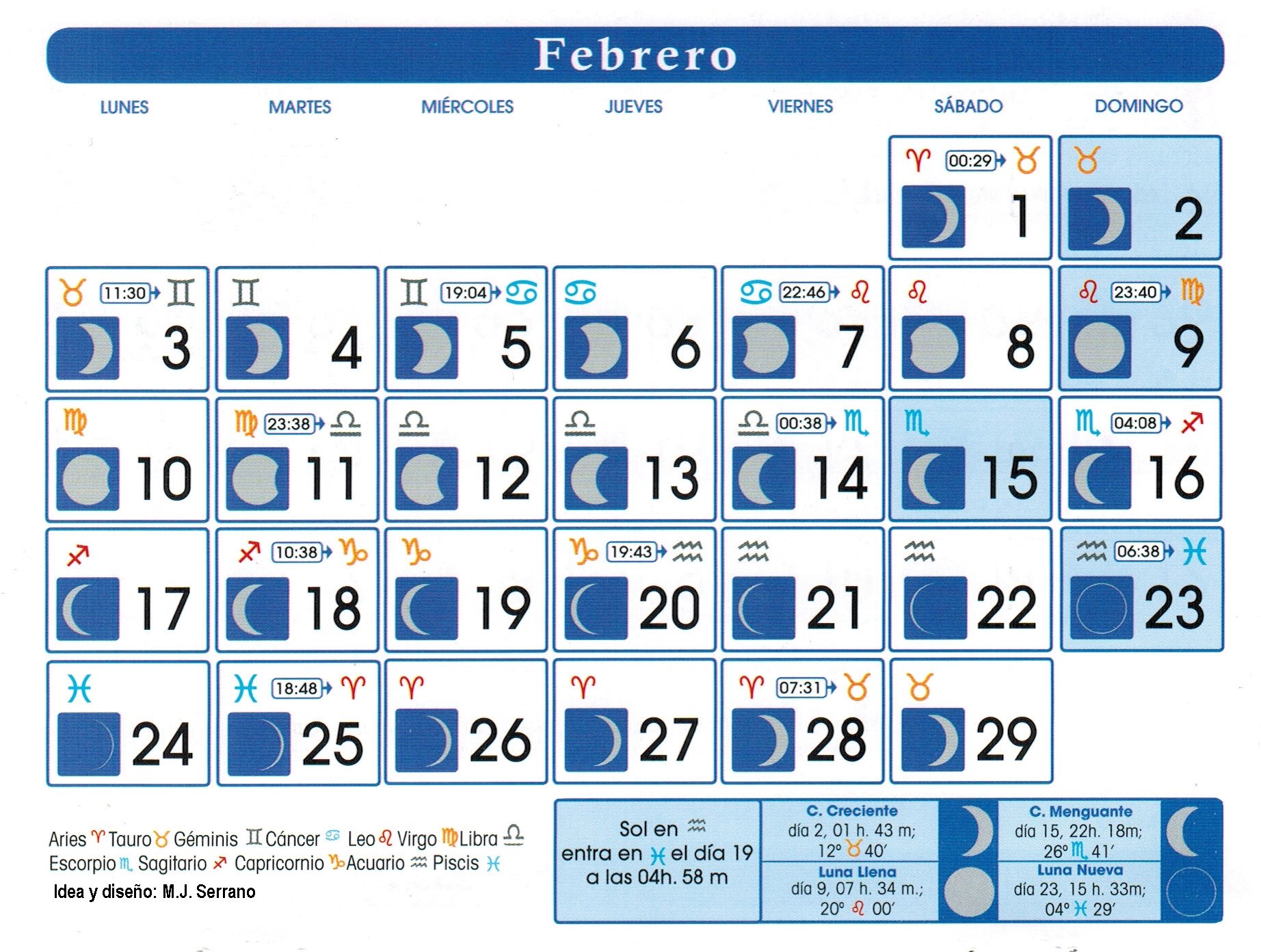 Calendario Lunar Febrero 2021 Calendar Page